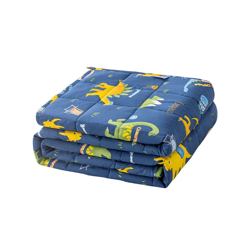 Wholesale Cartoon Printing 7 Pounds Baby Children Kids Sensory Autism Weighted Blanket