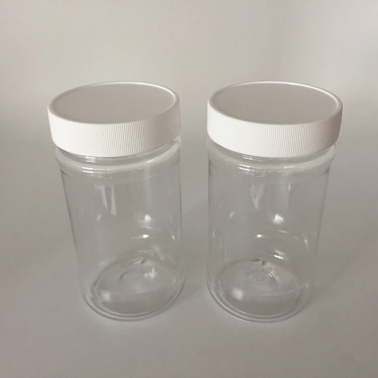 Food packing usage 150ml 5 oz clear plastic PET peanut butter jar, 150gram plastic peanut butter packaging container