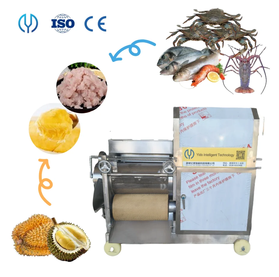 Full set of fish durian Shrimp Crab meat de-bone machine freshwater fish meat extraction machine Deboner fish picking machine