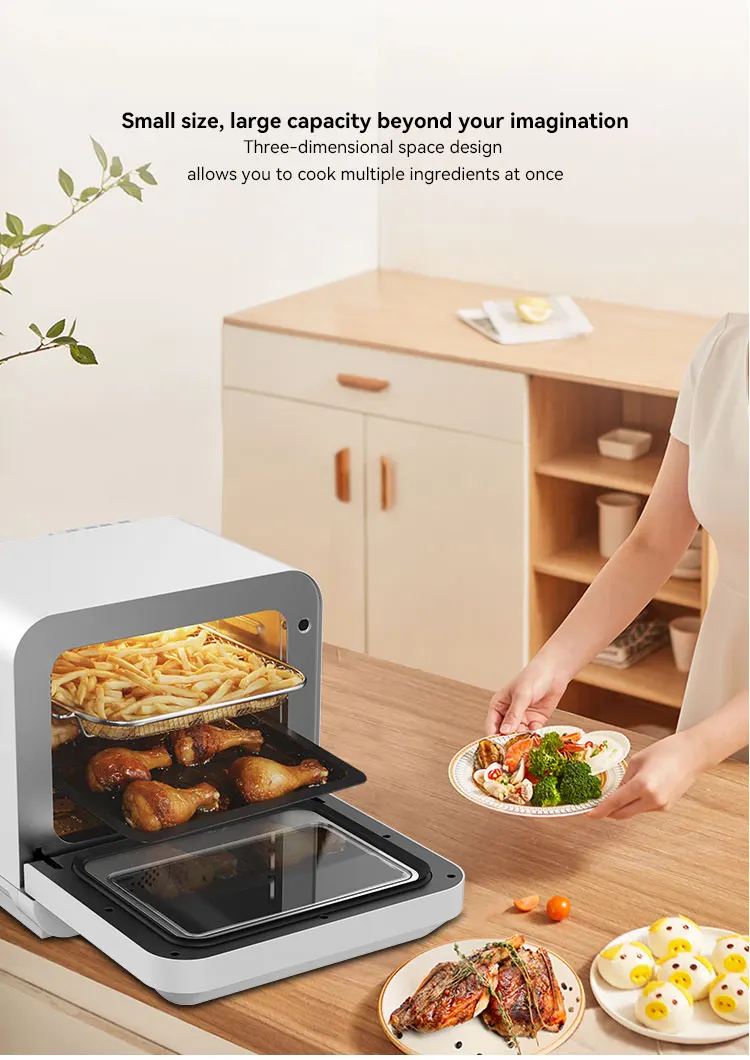 Профессиональный производитель полностью в одном 18 л обжарка современный квадратный ЖК-дисплей кухонный прибор для домашнего использования отеле Use Plug