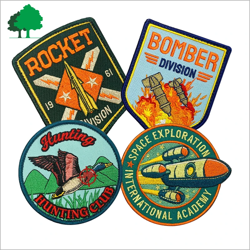 Professional Manufacturer Customization Iron On Embroidery Security Patch