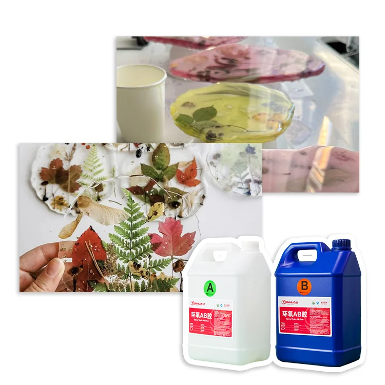 Transparent Glass Texture Resin Crafts Liquid Crystal Anti-yellowing Epoxy Resin for DIY Crafts