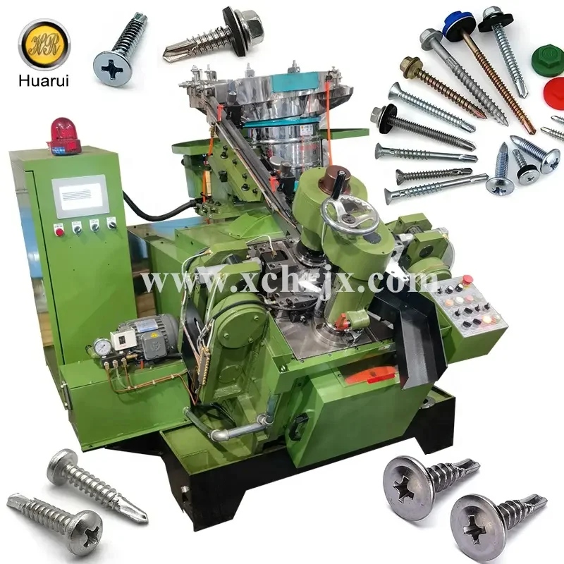 Full Automatic Self-drilling Screw Making Machinery for drill point forming Thread Making Rolling Machine