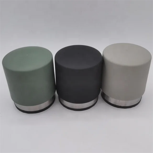 Heavy Duty 1kg D85XH100mm Stainless Steel Door Stops Furniture Stoppers Rubber Wall Protector
