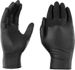Food Grade Plastic Black Vinyl Disposable Gloves Wholesale Manufacturer