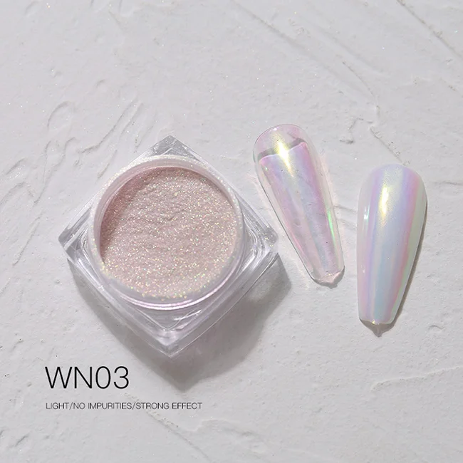 0.3 Gram per Jars Aurora Mermaid Pigment Nail Candy Aurora Powder