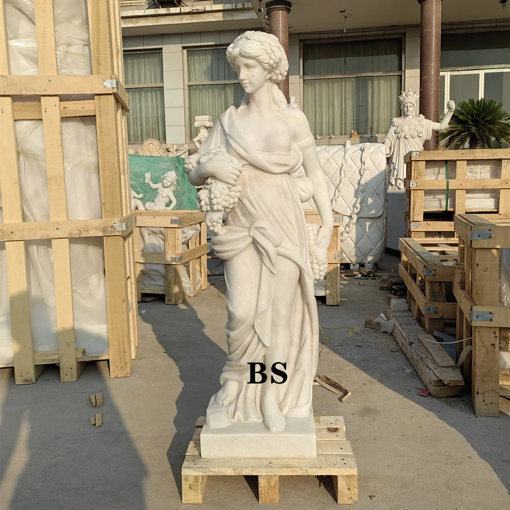Outdoor Garden Life Size Marble Greek Four Seasons Gods Statues for Sale