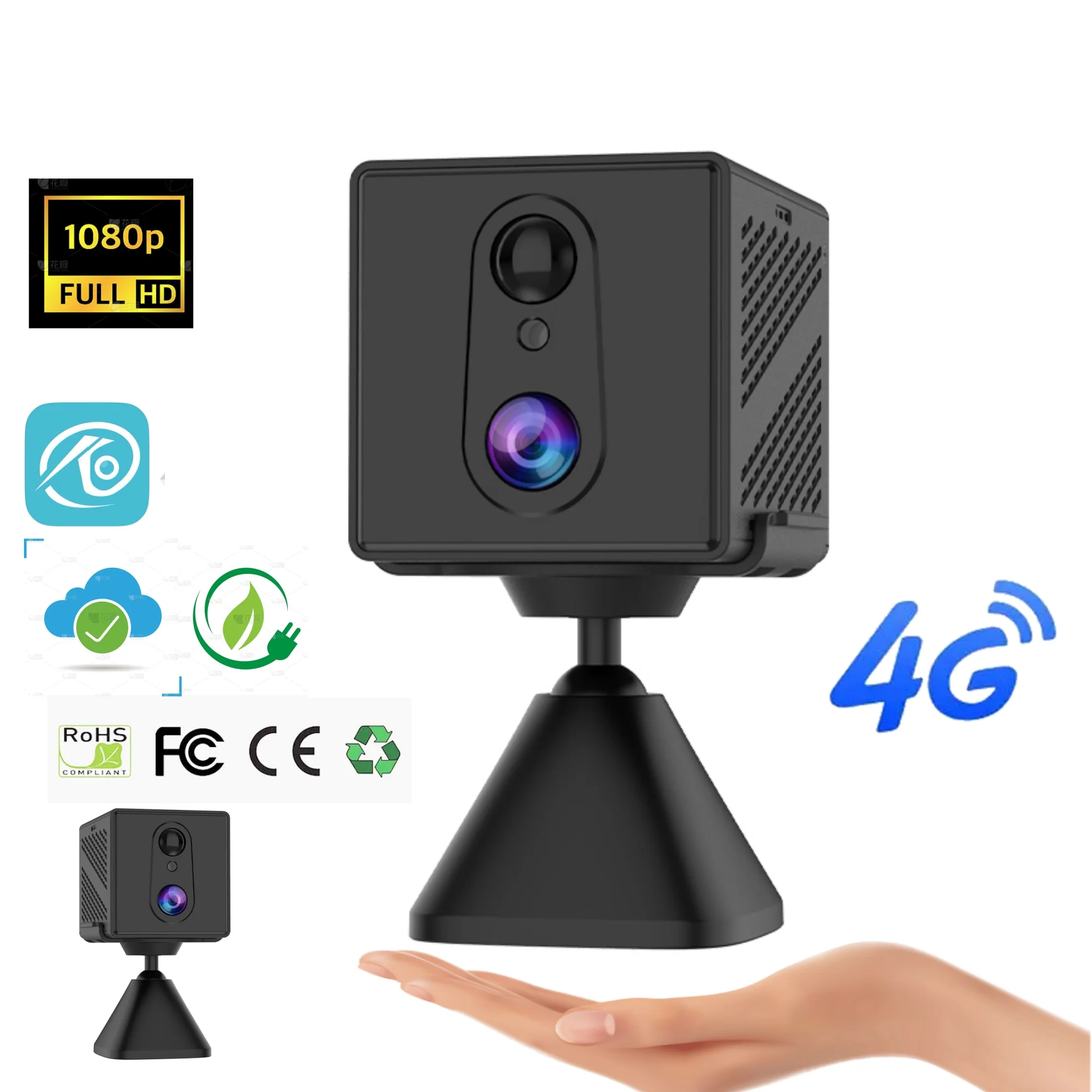 CB70 Battery Operated 1080p HD Wireless CCTV Security Camera Indoor Mini Camera for Outdoor Okam Pro Application