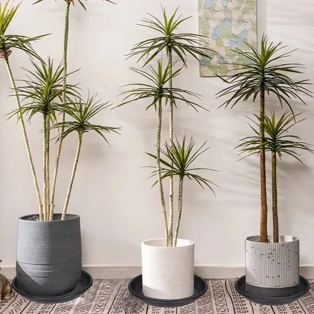 Factory Price Various Sizes Durable Round Black Plastic Flower Pot hydroponic Round Flower Tray Plant Pot Saucers for Indoor Flo