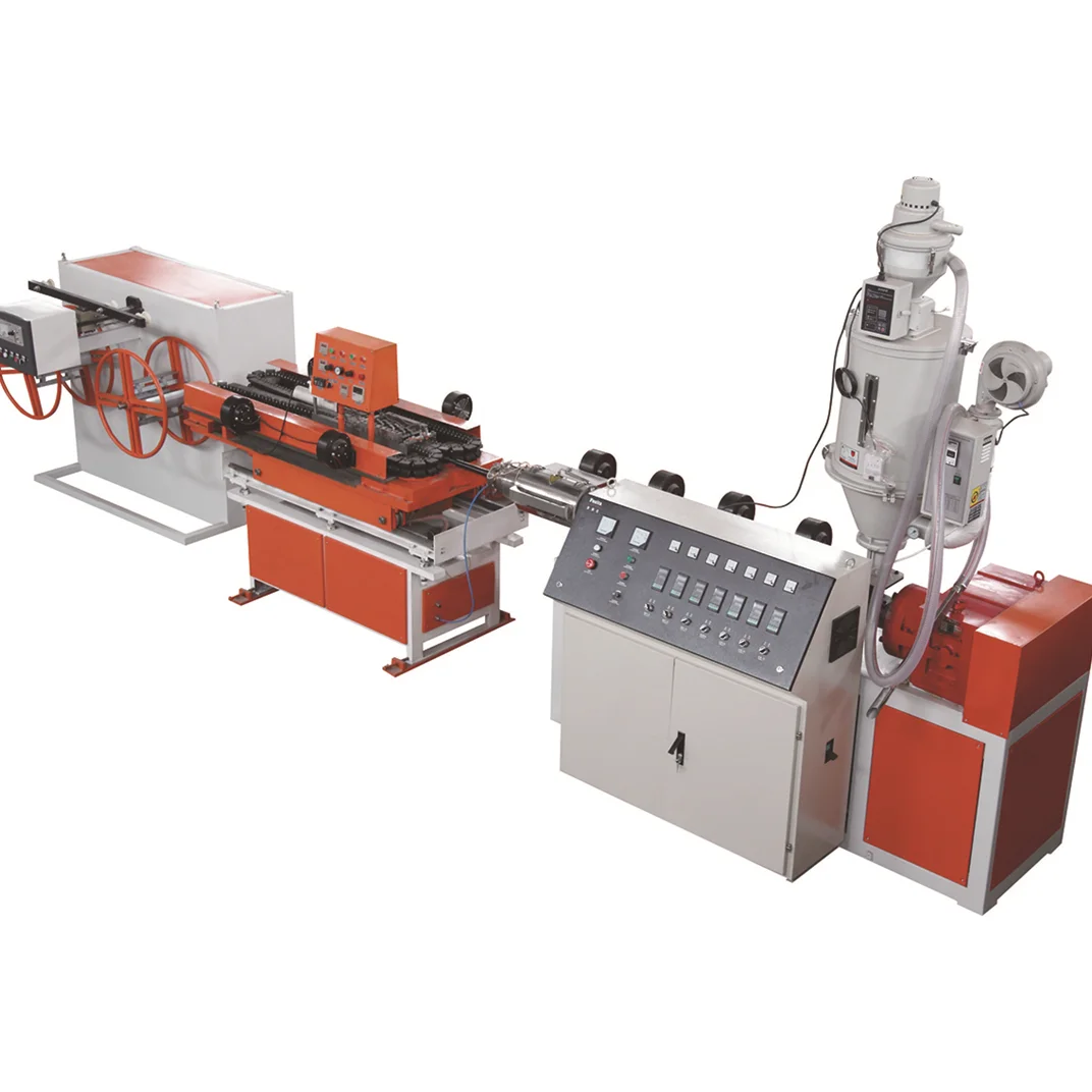 Экструдер для гофрированной трубы Одношнековый экструдер линия по производству пластиковых