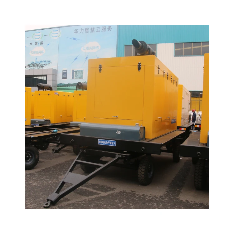 50hz 60hz Mobile trailer type  100kw 200kw generator can be customized rain cover static speaker factory direct sales generator