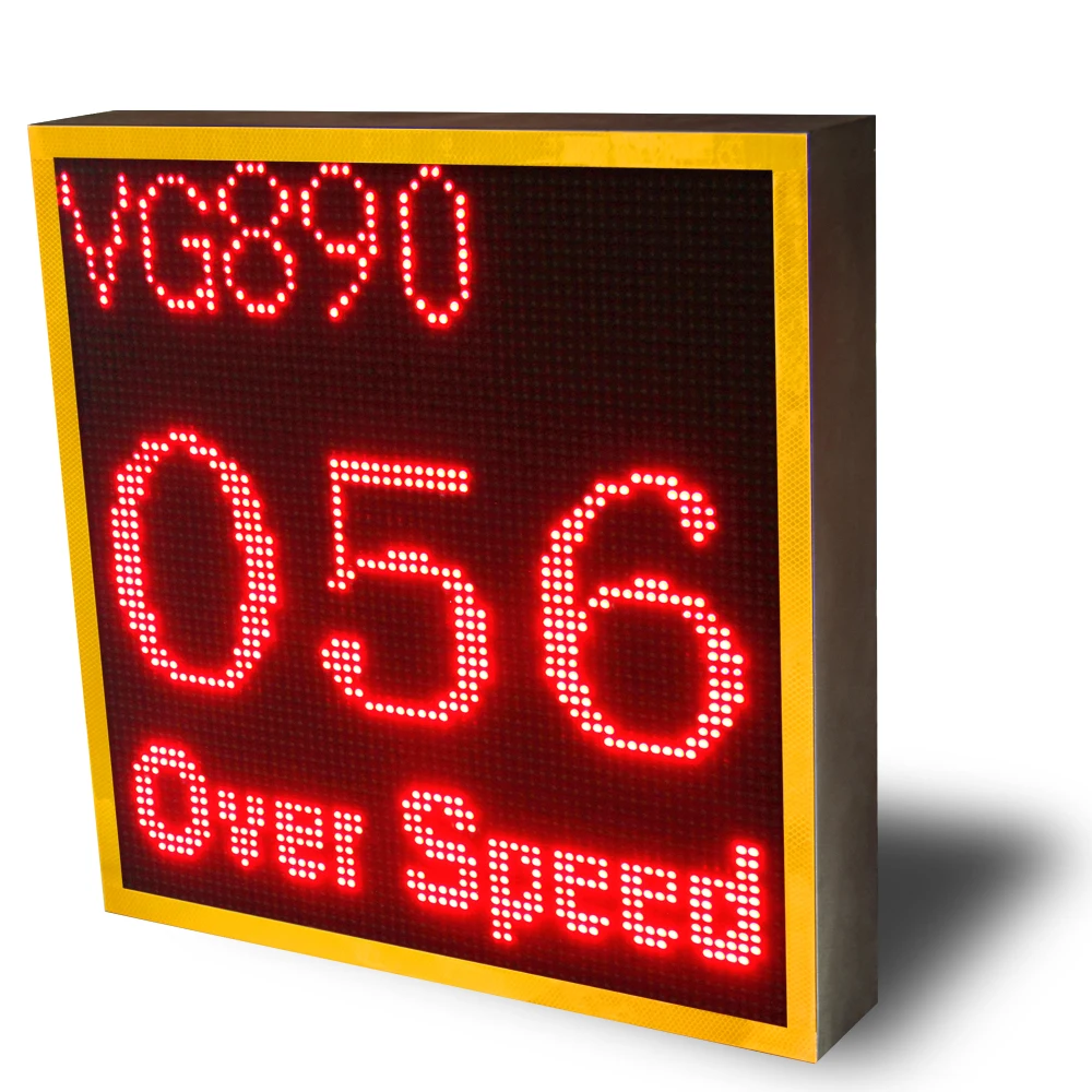 Waterproof Outdoor LPR Radar Speed Sign With Camera Detector For Speed Limit