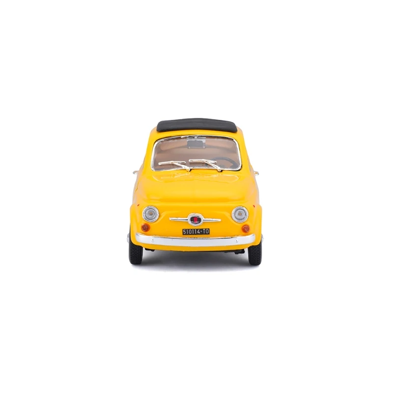 Bburago 1:24 Scale Car FIAT 500 Diecast Simulation Metal Mini Car Display Collection Gift Alloy Car Model Toy
