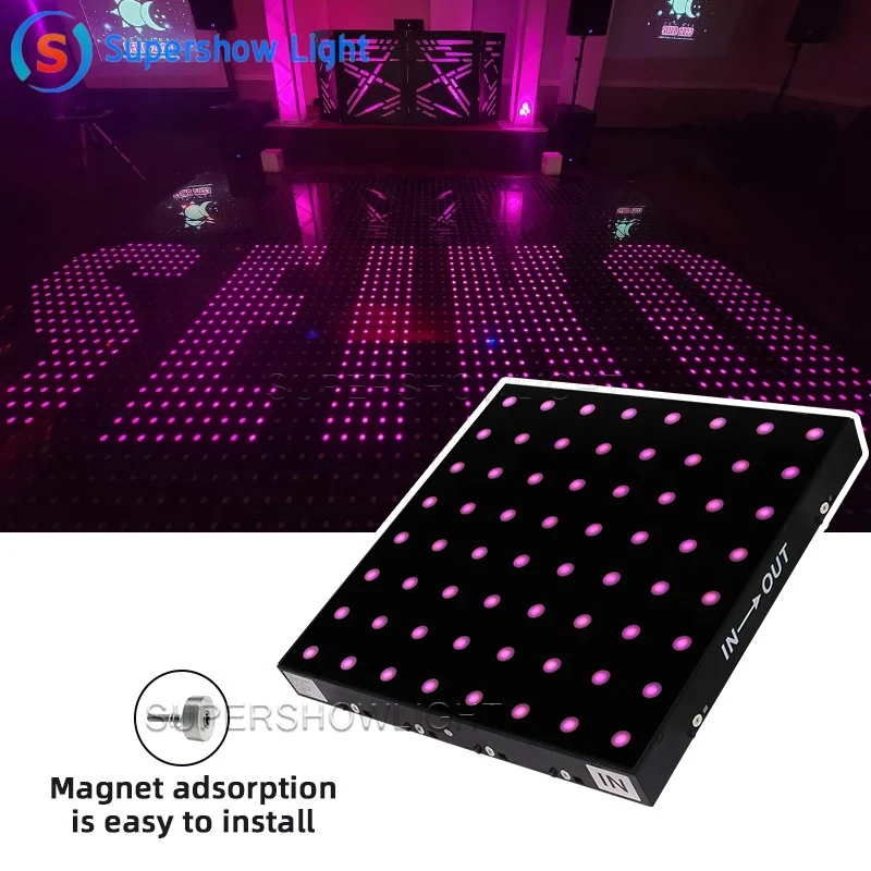 High Quality Custom Dance Floor Led Dance Floor Led Magnetic led dance floor rental