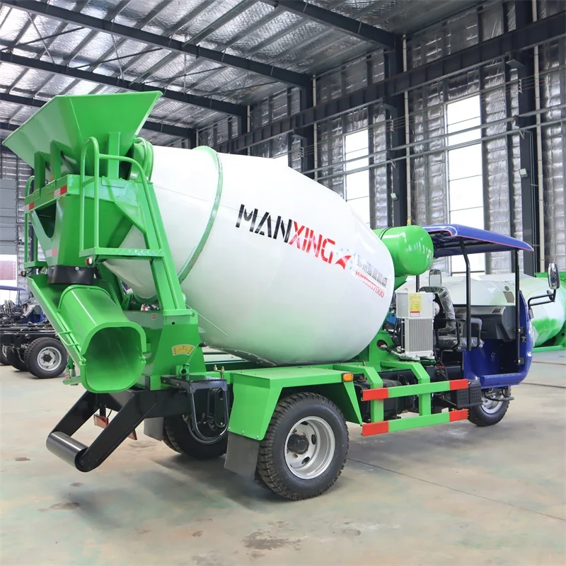 High Quality Three Wheels Truck Mixer 2000L Mini Concrete Mixer transport Truck