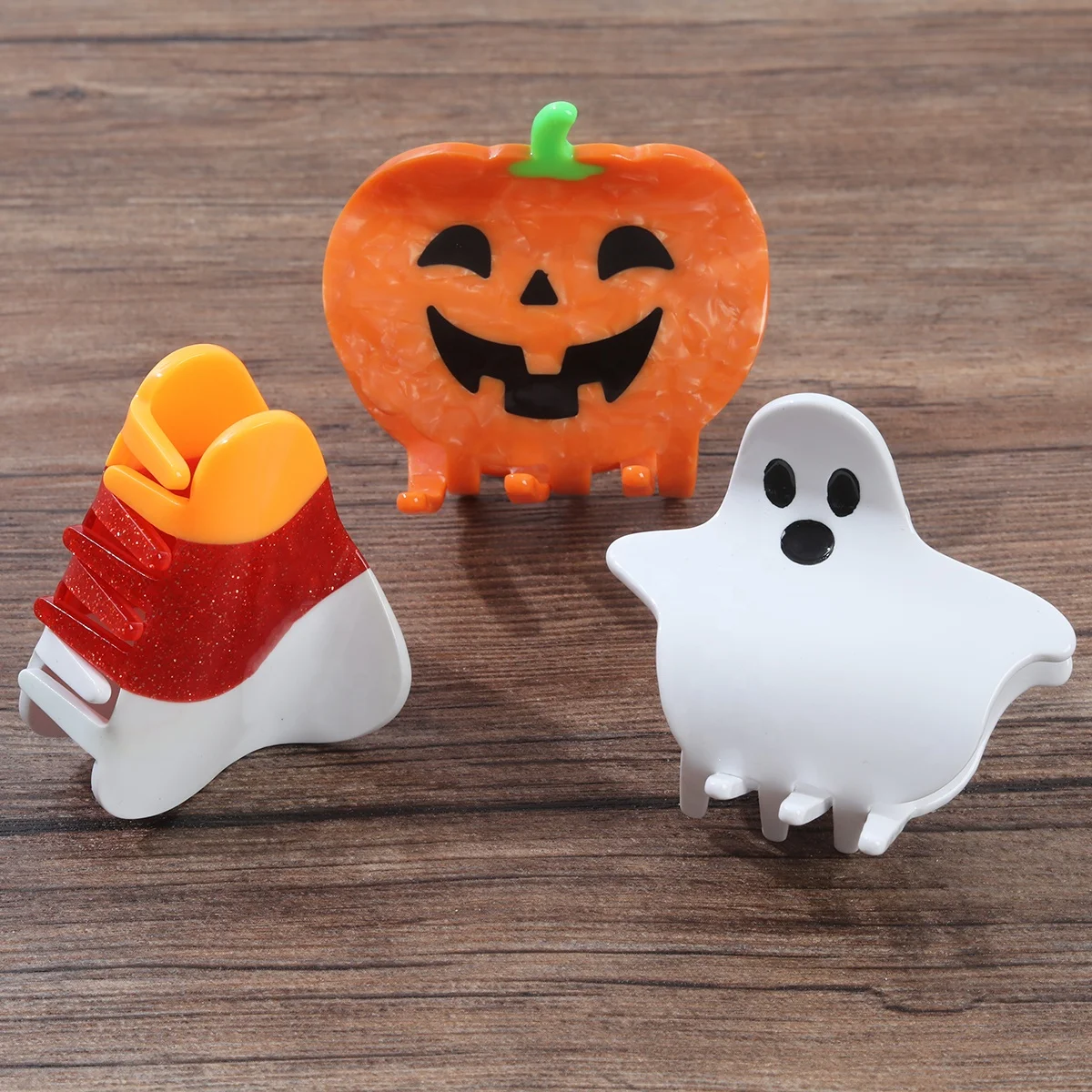 personalized halloween hair claw candycorn claw hair acetate hair claw clip