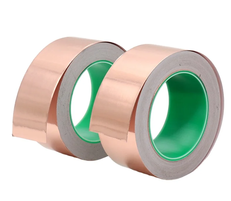 High Quality High Temperature Radiation Resistant Conductive Copper Foil Tape Round Copper Tape