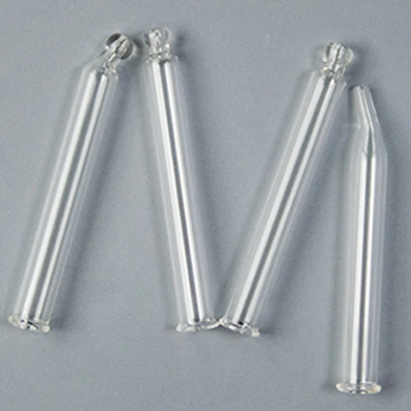 HENGLV Glass Bottle Square Frosted Glass  Flat Shoulder Bottle With Pipette 15ml Empty Clear Glass Perfume Bottles With Pipettes