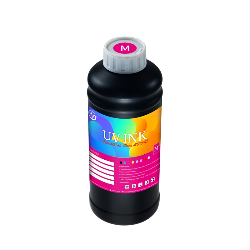 Светодиодные УФ-чернила с высокой адгезией мягкие нейтральные CMYK цифровые печатные чернила ForEpson DX5 DX7 XP600 Konica 1024i