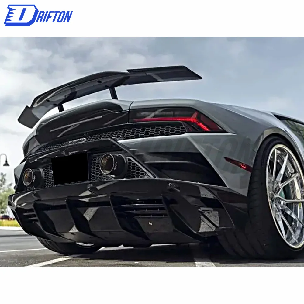 Спойлер из сухого кованого углеродного волокна для крыла Lamborghini Huracan