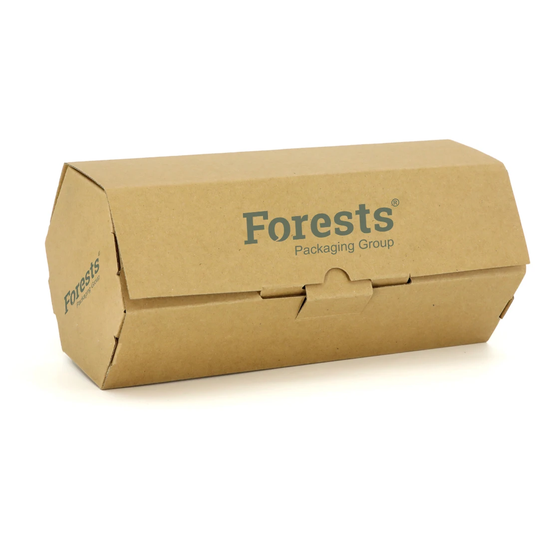 Eco friendly Foldable Paper Box Kraft Mailer Box Hexagon Shaped Box Packaging