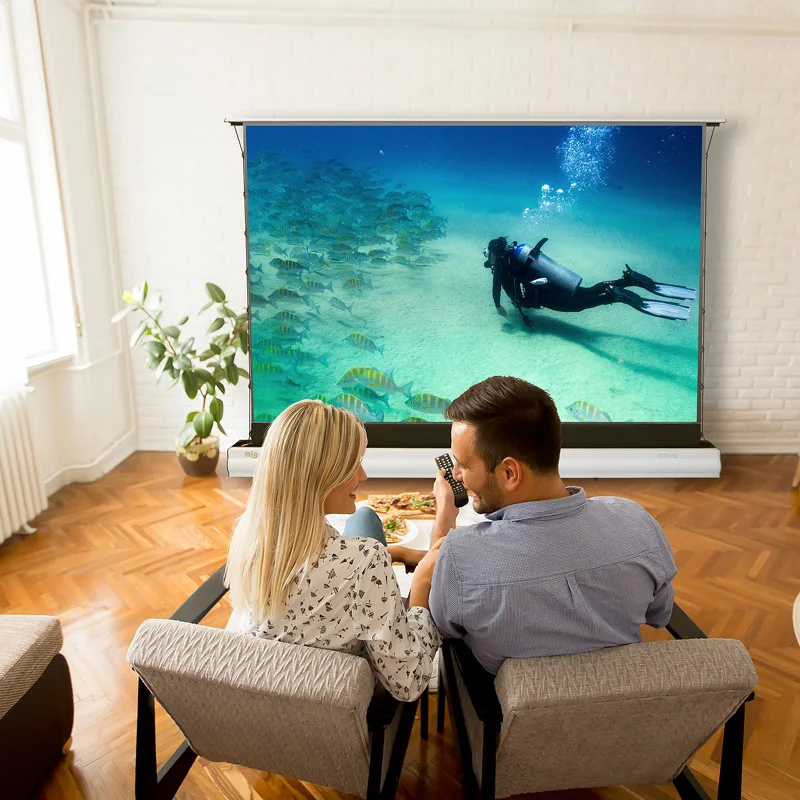 Лидер продаж MIGO, суперлазерный роскошный проектор, экран для пола, для короткого проектора для офиса или домашнего кинотеатра