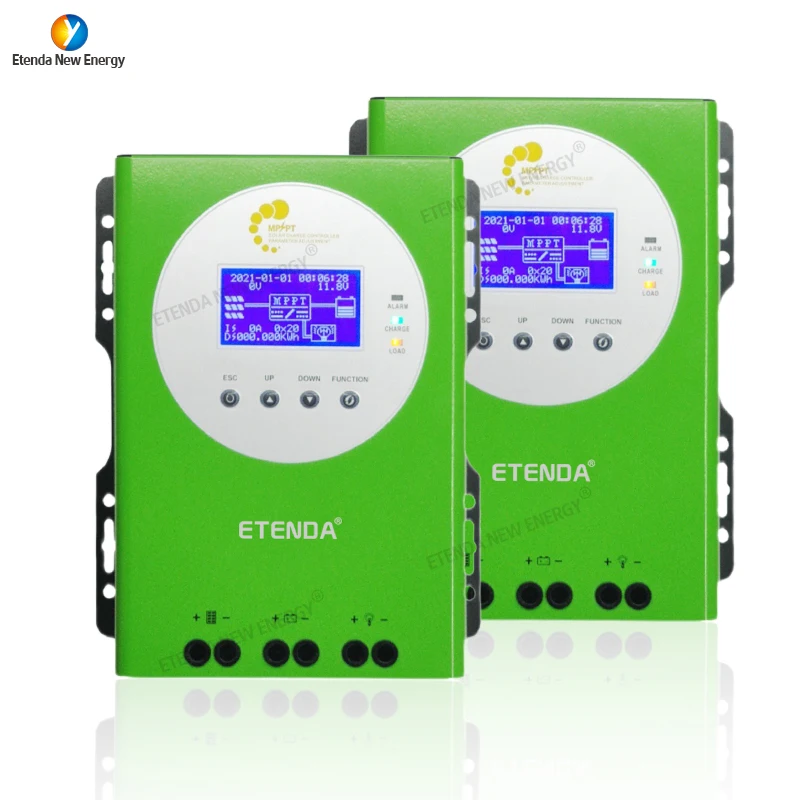 ETENDA 60A MPPT Charge Controller Solar Battery Regulator Inverter Home Use Intelligent Control 98% Efficiency ML60