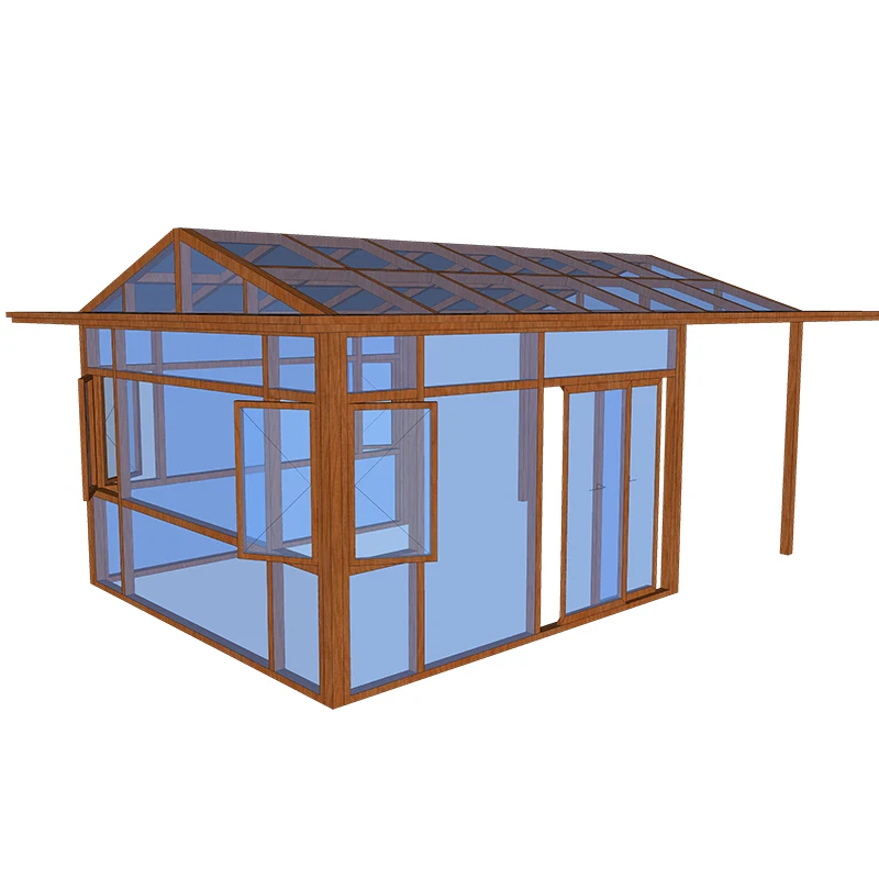 Alauminum Structure Sun Room Glass House Customized Awning Glass Garden House Sunroom Manufacturer
