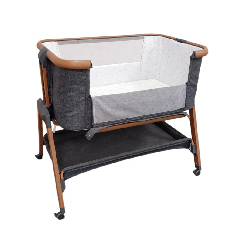 Newborns Baby Bed Portable Folding Baby Bassinet Metal Infant Baby Crib Cradle Cunas de Bebe Kids Beds Attached to Adult Bed