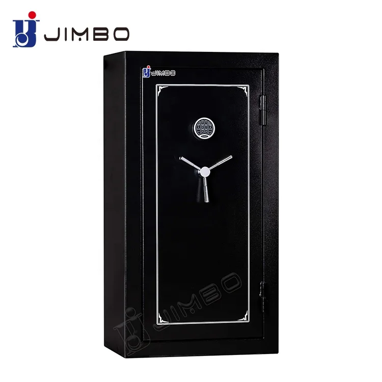 JIMBO hot sale smart metal theft Security gun locker Fireproof Gun Safe Fingerprint Gun Safe