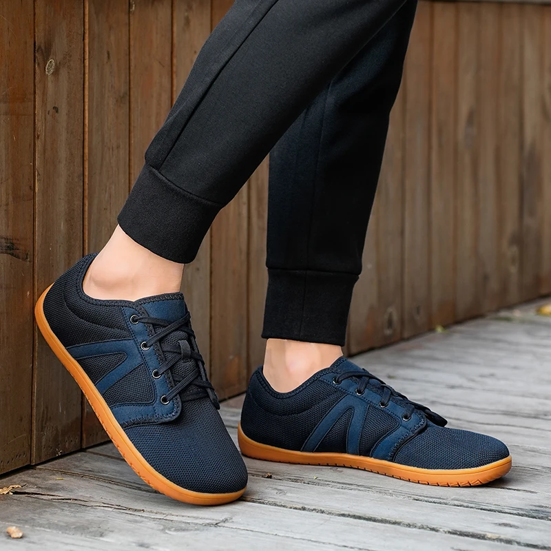 Wide-toe Barefoot Flat Shoes Rubber Outsole Outdoor Flexible Minimalist Shoes Gym Office Driving Ladies Yoga Dance Shoes