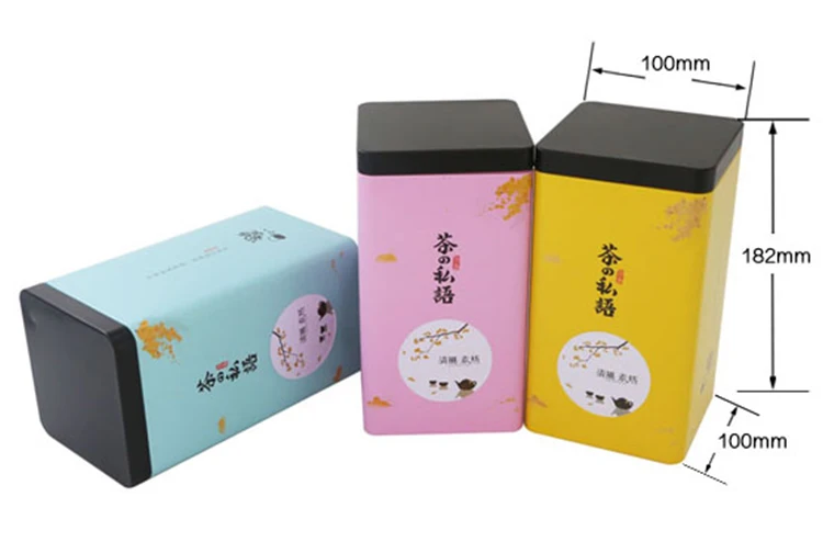 
Fancy Solid Color Printed 2oz Seamless Small Metal Holder Travel Candle Tin Oolong Tea Cans 