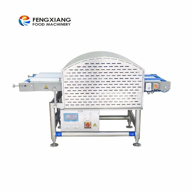 Two-channel meat chicken breast slicing cutting slicer machine for meat processing industry