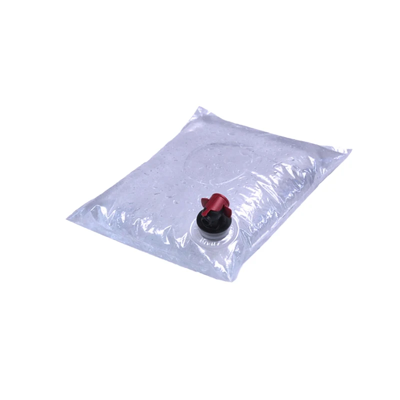 Wholesale custom drink pouch 3l 5l plastic aseptic coffee wine oil liquid bib bag in box  with valve
