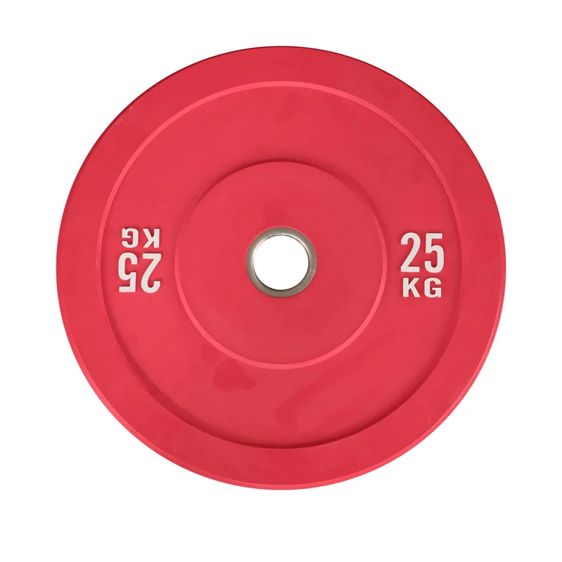 New Design Home Color Weight Plates Custom logo Gym Rubber Barbell Bumper Discs