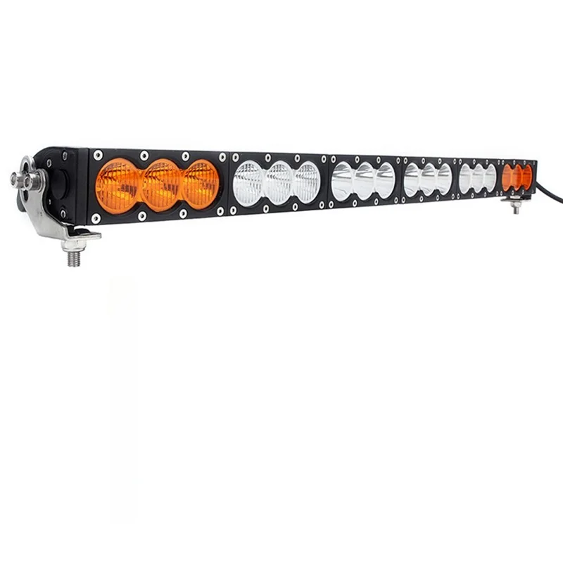 Modular Units Led Bar Single Row Stitching Amber White Flood Spot Combo 4300K 6500K 10W Led light bar