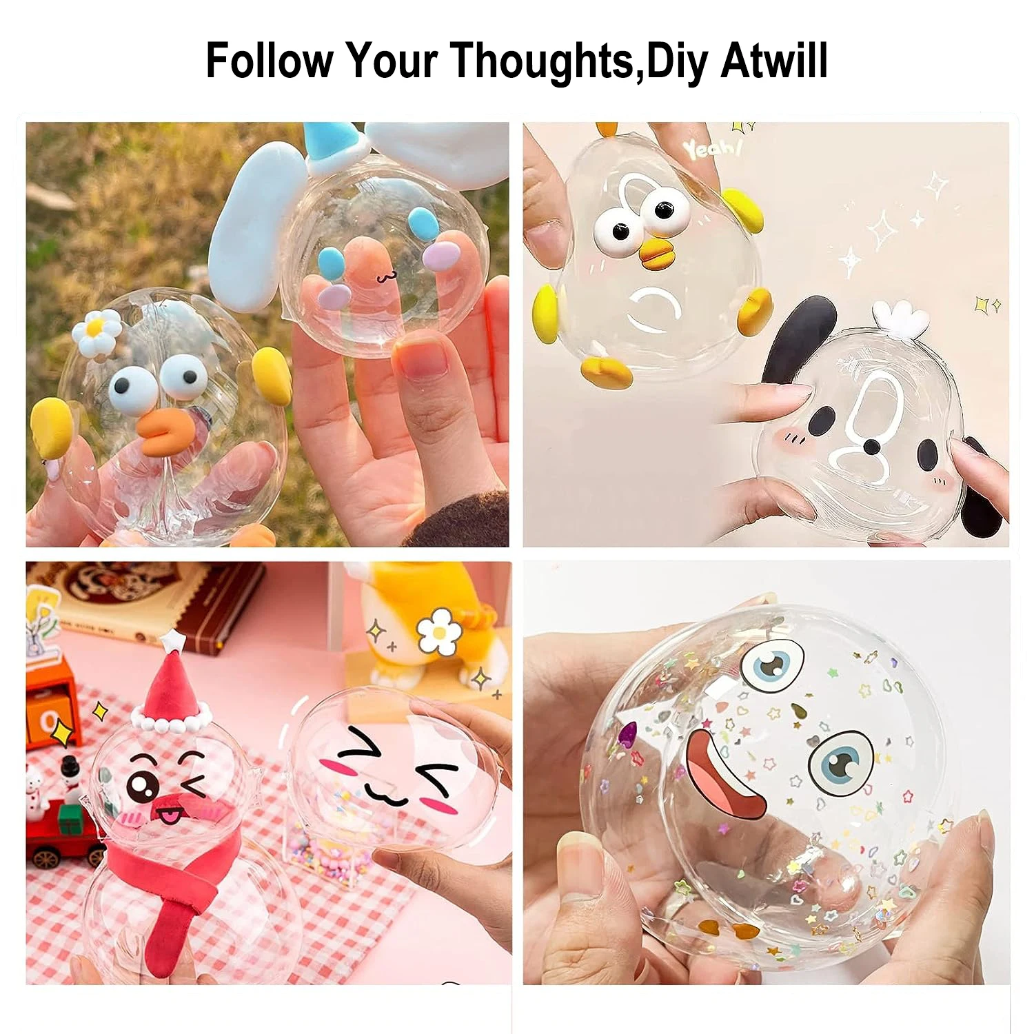 EONBON Nano Tape Balloon 2 Tape Not Double Sided, Nano Tape Balloon For Kids Girls Adult Party Favors Gifts Fidget Toy Craft