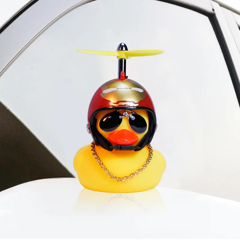 
Special Hot Selling Cute Cartoon Yellow Little Duck Shape Rubber Duck Helmet Toys 