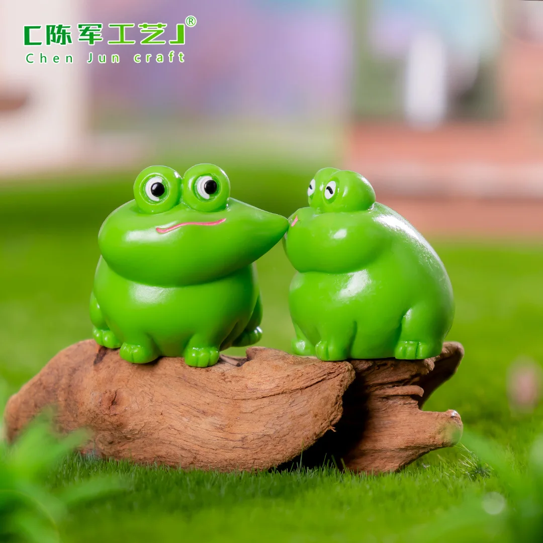 Chunjun пейзаж милый поцелуй лицо маленькое животное детский дом diy украшения аксессуары мини настольный автомобиль