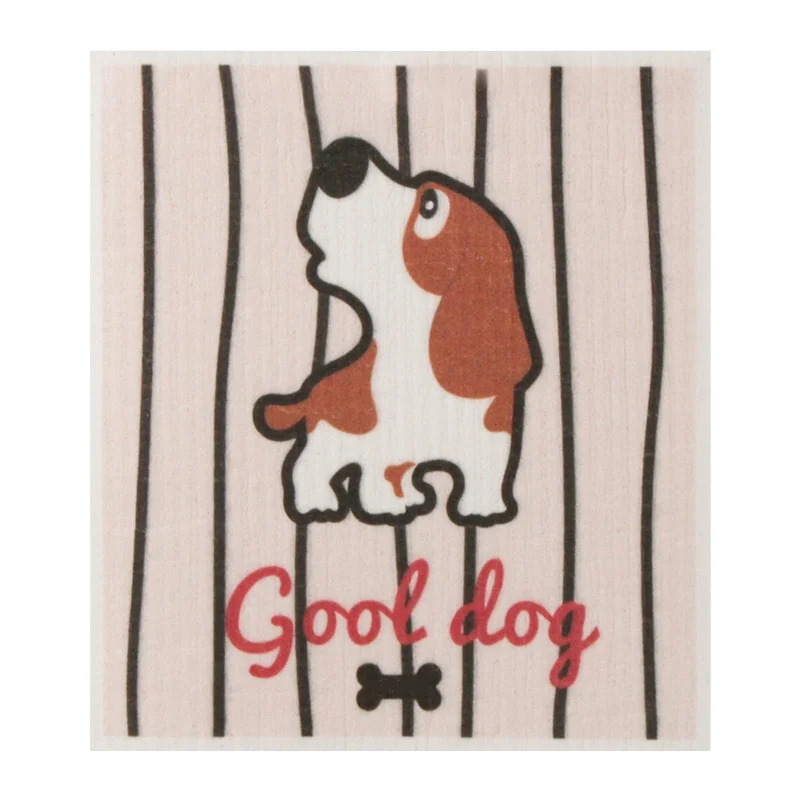 Custom Design Towel Swedish Eco-friendly Reusable Cellulose Cotton Sponge Dish Cloth Swedish Kitchen Towel Dish