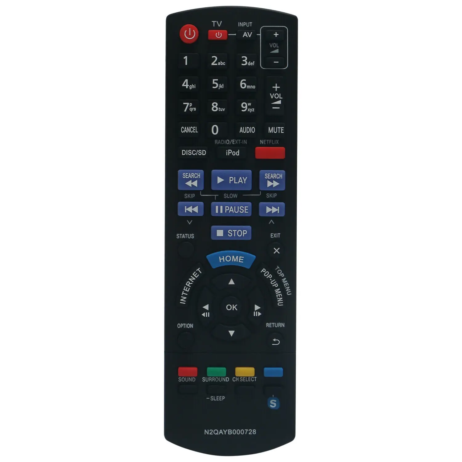 N2QAYB000728 Remote Control Work For SA-BTT370 SA-BTT770 SC-BTT268 SC-BTT370 Blu-ray Disc Home Theater Sound System