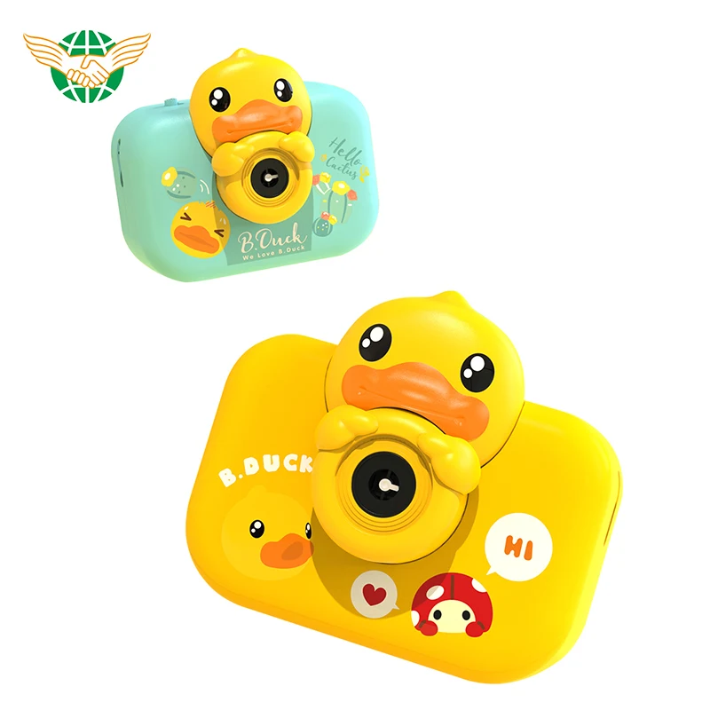 Hot selling B.DUCK cartoon bubble automatic bubble machine toys bubble camera  outdoor toys for kids
