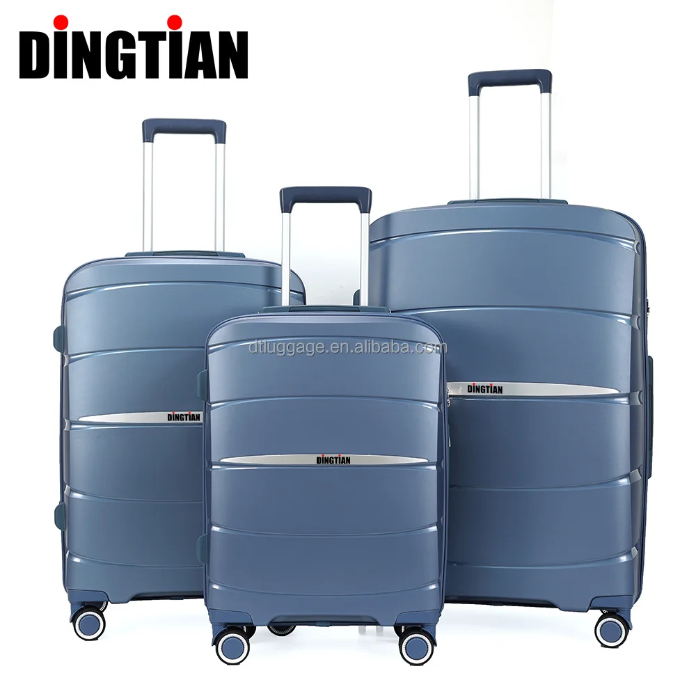 2023 New Type Design PP Luggage Wholesale Trolley Suitcase Expandable PP Carry On Bag 20 24 28inch