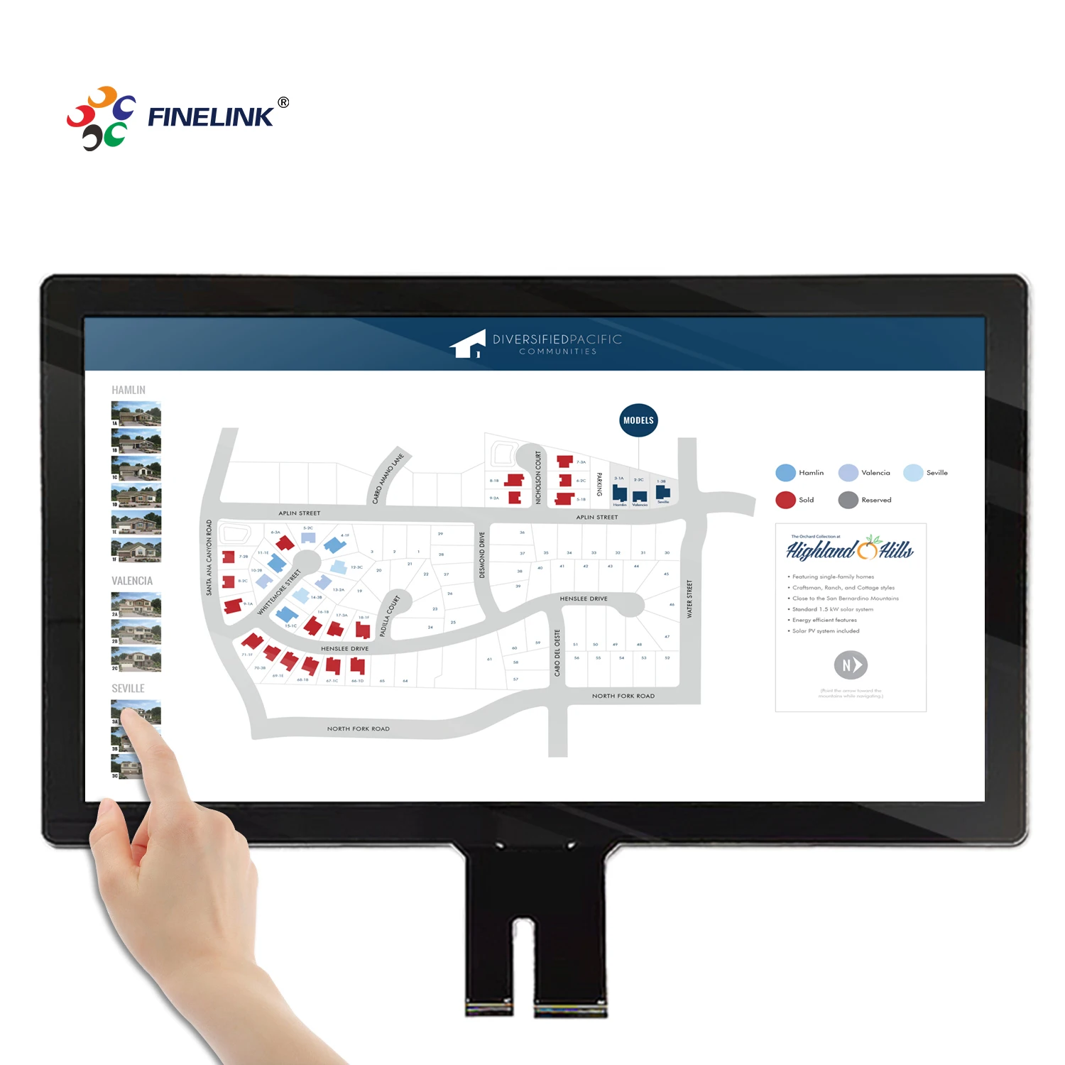 18.5-inch capacitive touch screen panel multi-touch waterproof design suitable for industrial display