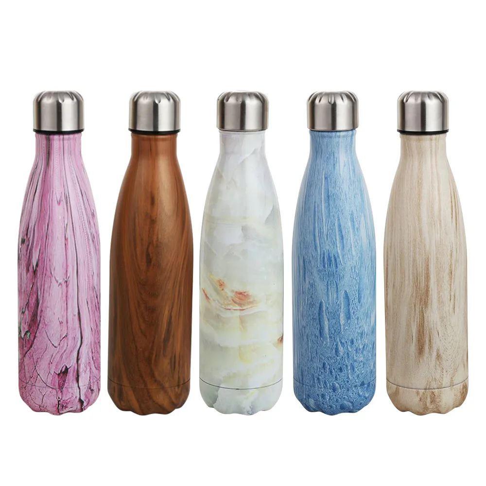 Factory Stocked 17oz 304 Stainless Steel Insulated Water Bottle 500ml Double Wall Cola Bottle