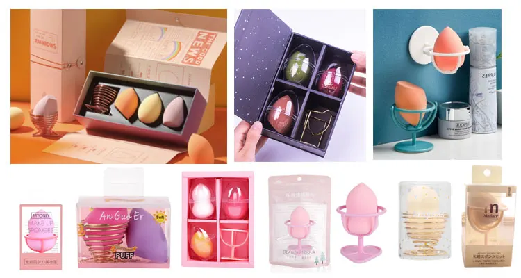  Pinkz Cosmetic Powder Puff Makeup Sponge facial cleansing Holder Blender for