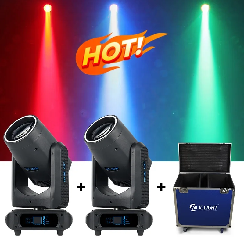 JC Pro Lighting 200w Led Aurora Beam Moving Head Light for DJ Night club Stage Rgb Led Lyre 300w 400w Beam Lights