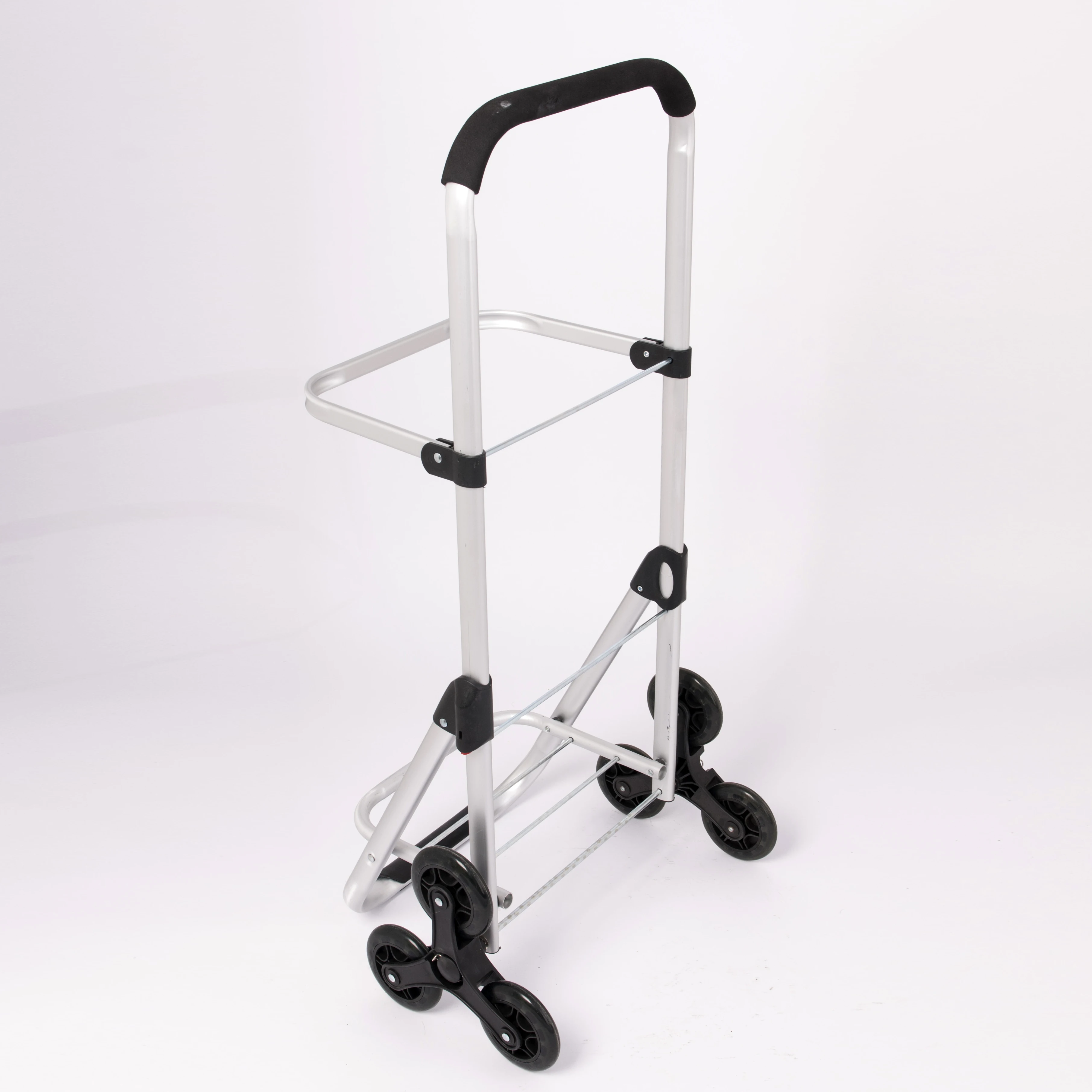 6 Wheel  Stair Climbing Rolling Folding Shopping Trolley Aluminum Shopping Cart
