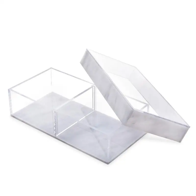 High Quality Clear Food Box Tray 4 Sectional Custom Acrylic Trays