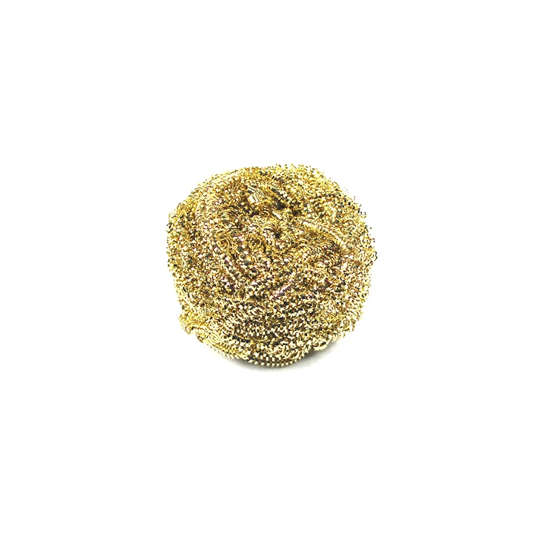 Steel Wool Scrubbers Cleaning Sponges Metal Wire Scourer Sponge Heavy Duty Scourer Brass scourer gold Durable